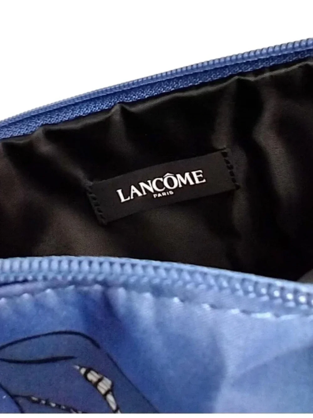 Lancome Lady In Paris /Poodle Purple Retro Hepburn-esq Cosmetic Bag